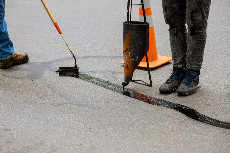 Asphalt Crack Sealing Service detail