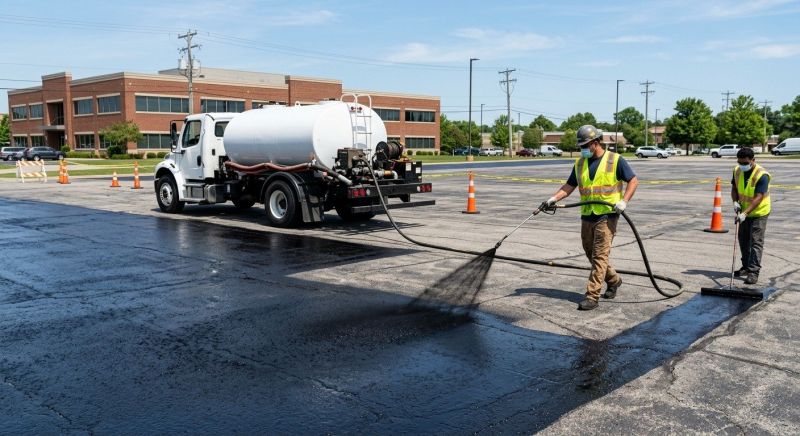 Parking Lot Sealcoating in San Antonio, TX