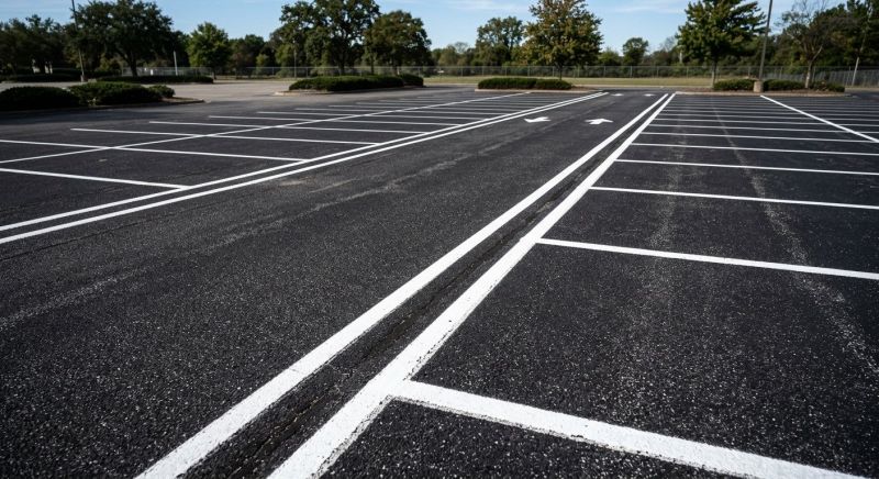 Parking Space Marking in Suwanee, GA