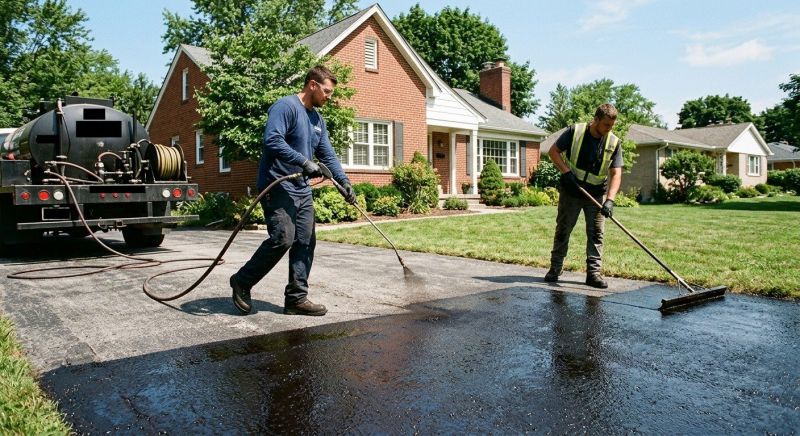 Tar Driveway Sealing in Greenville, SC