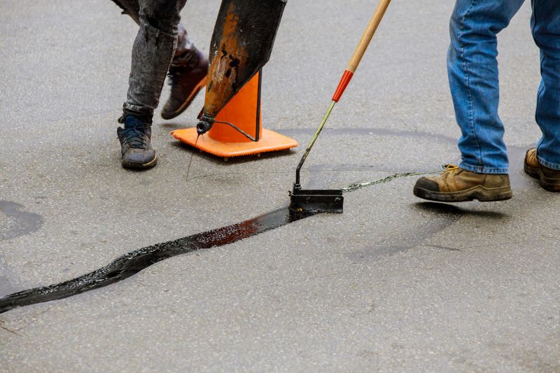 Local Asphalt Crack Sealing Service pros at work